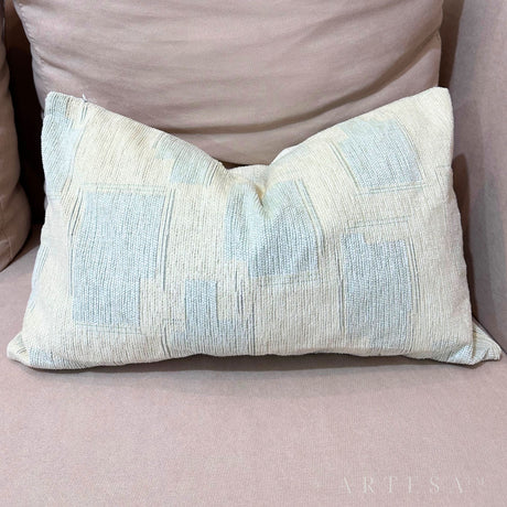 Artesa Perlah Premium Cotton Chanel Throw Pillow Cover with hidden zipper closure - Elegant Home Decor Accent