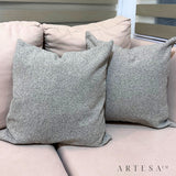 Artesa Jasmin Premium Cotton Chanel Throw Pillow Cover with hidden zipper closure - Elegant Home Decor Accent