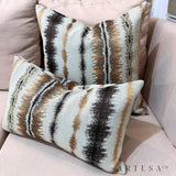 Artesa Liway Premium Cotton Brocade Throw Pillow Cover with hidden zipper closure - Elegant Home Decor Accent