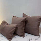 Artesa Nora Premium Cotton Chanel Throw Pillow Set of 3 - Elegant Home Decor Ensemble