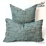 Artesa Peace (Dark Cyan) Cotton Brocade Throw Pillow Cover